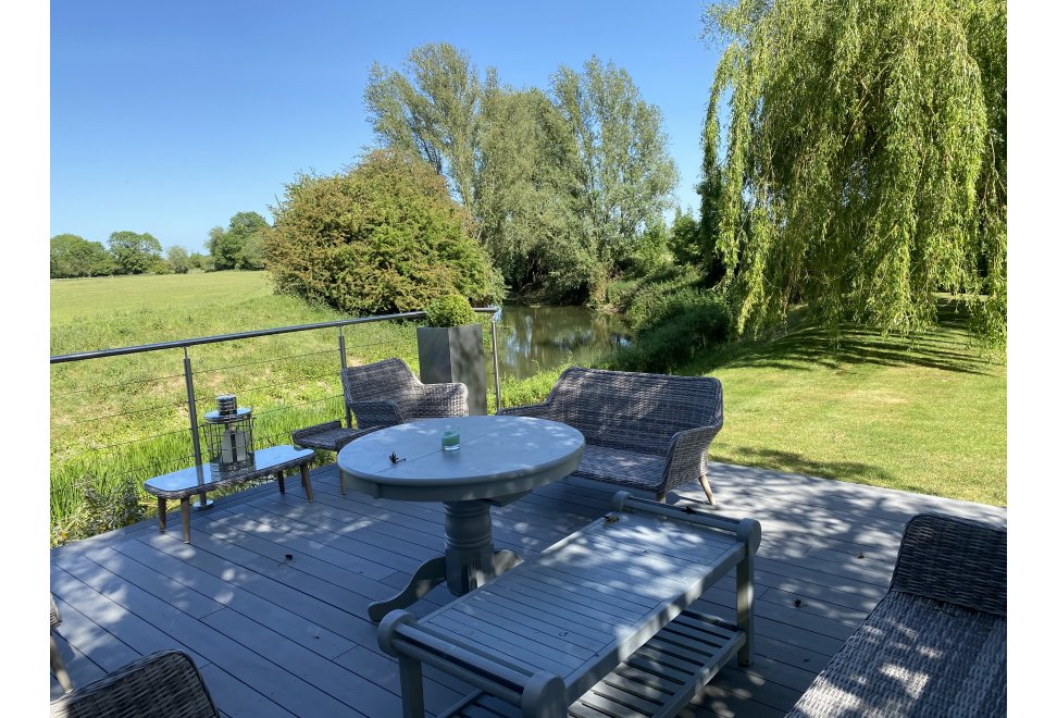 Riverside patio
