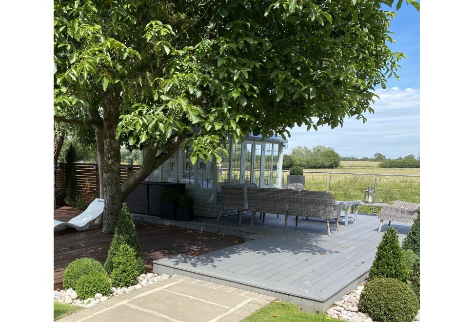 Riverside deck