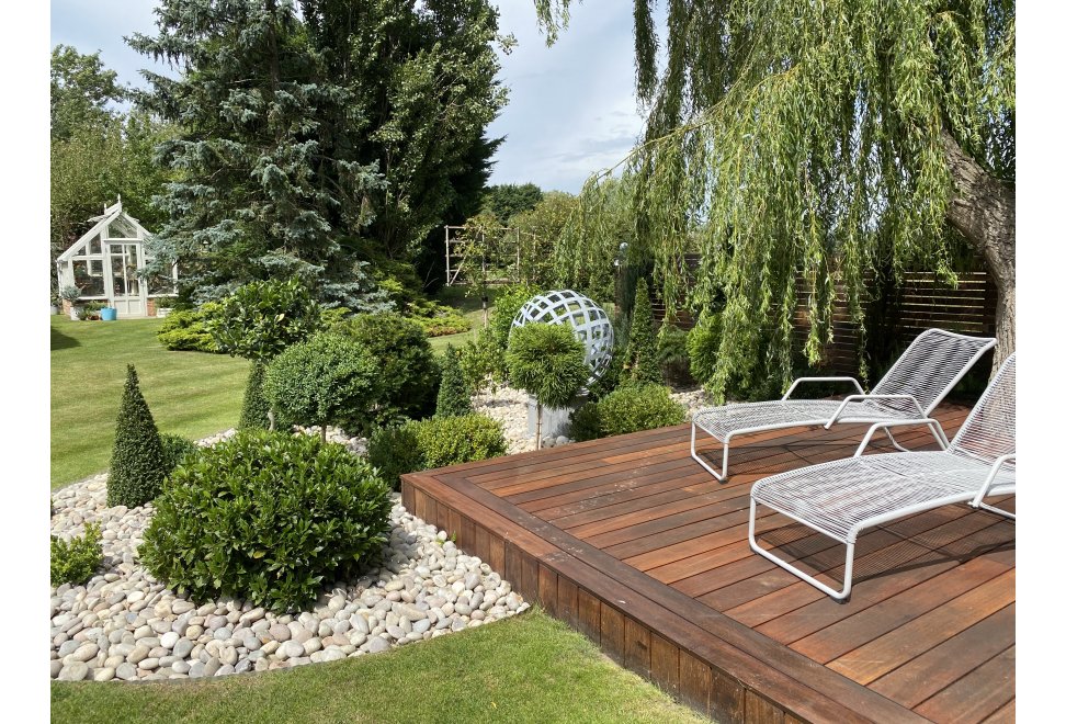 Hardwood deck